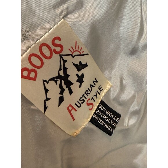 BOOS Vintage Austrian 100% Wool Cloak  Cape - Black Velvet Collar - Large - Picture 5 of 10